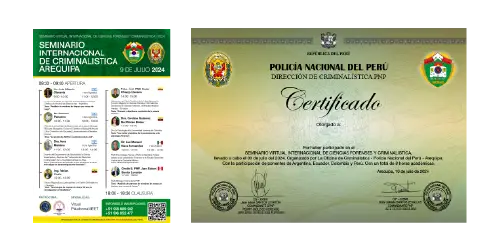 Afiche y Certificado